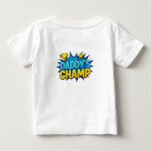 Daddy’s Champ Kids Text Design Baby T-Shirt ベビーTシャツ (裏面)