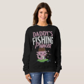 Daddy s Fishing Buddy Fisherman Little Girl Daught スウェットシャツ (正面フル)