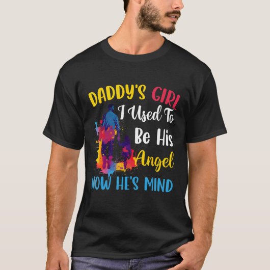 Daddy s Girl My Dad Is My Guardian Angel Apparel 7 Tシャツ (正面)