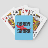 Daddy Sharkグラフィッ擦り切れたク トランプ (裏面)