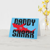 Daddy Sharkグラフ擦り切れたィック カード (黄色い花)