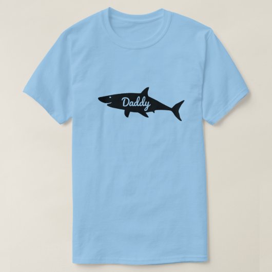 DADDY SHARKメンズシャツ Tシャツ (デザイン正面)