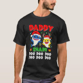 Daddy Shark Christmas Doo Doo Family Matching Funn Tシャツ (正面)