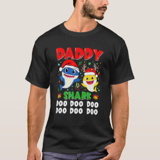Daddy Shark Christmas Doo Doo Family Matching Funn Tシャツ