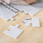 Daddy Thank you カスタム photo father's day ジグソーパズル (側面)