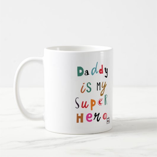 Daddy the Super Hero コーヒーマグカップ (左)