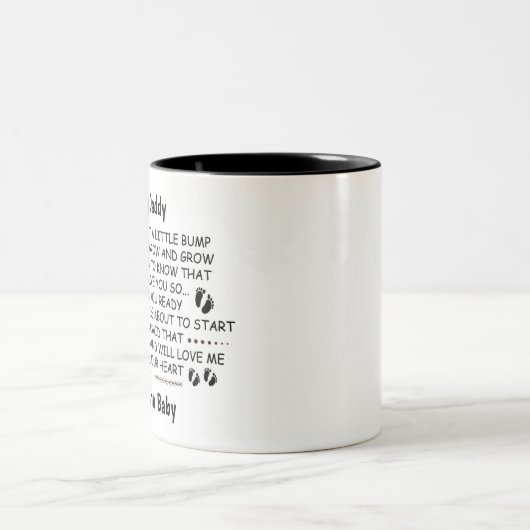 Daddy To Beベビーバンプクリスマス ツートーンマグカップ (中央)