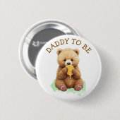 Daddy to Be | ベアボーイのベビーシャワー 缶バッジ (正面&裏面)