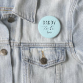 Daddy to be Blue Baby Showerボタン 缶バッジ (インサイチュ)