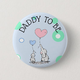 Daddy To Be Elephant Baby Showerボタン 缶バッジ