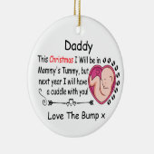 Daddy To Be from Bump パーソナライズされた Photo セラミックオーナメント (右)