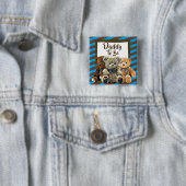 Daddy to be Teddy Bear Baby Shower 缶バッジ (インサイチュ)