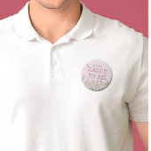 Daddy To Be Wildflower Girl Baby Showerボタン 缶バッジ