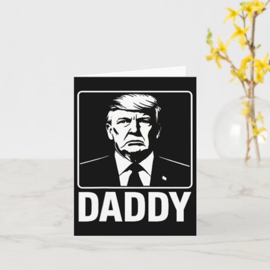 Daddy Trump 11  カード (黄色い花)