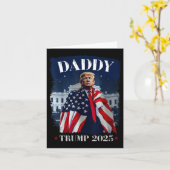 Daddy Trump Funny Shirt - Daddy Trump  カード (黄色い花)