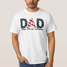 Daddy USA独立ファーザーズデイパトリオティックパパ Tシャツ