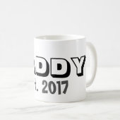 Daddy w/カスタマイズ可能なEstablish Date Coffee Mug コーヒーマグカップ (正面右)