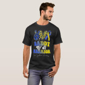Daddy Warrior Down Syndrome Awareness Family Tシャツ (正面フル)