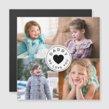 Daddy We Love Youハート4 Photo Collage