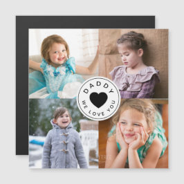 Daddy We Love Youハート4 Photo Collage