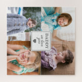 Daddy We Love You 4 Kids Photo Collage ジグソーパズル (横)