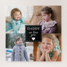 Daddy We Love You 4 Photo Collage ジグソーパズル