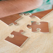 Daddy We Love You Blueハート4 Kids Photo Collage ジグソーパズル (側面)