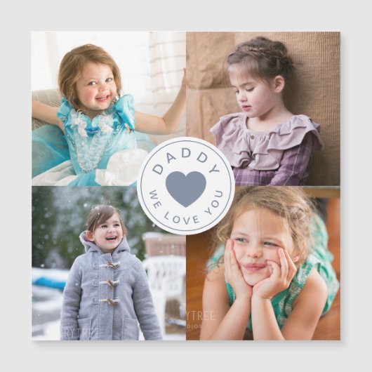 Daddy We Love You Cuteハート写真 (正面)
