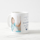 Daddy We Love You Cuteハート2 Kids Photos コーヒーマグカップ (正面左)