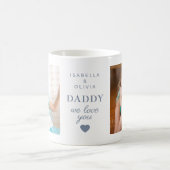 Daddy We Love You Cuteハート2 Kids Photos コーヒーマグカップ (中央)