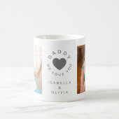 Daddy We Love You Cuteハート2 Kids Photos コーヒーマグカップ (中央)