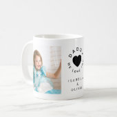 Daddy We Love You Cuteハート2 Photo コーヒーマグカップ (正面左)