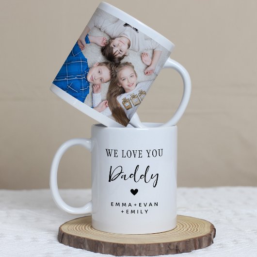 Daddy We Love You Father's Day Photo コーヒーマグカップ