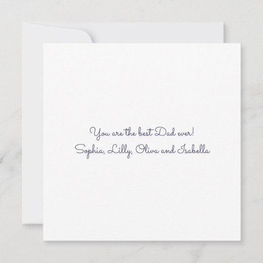 Daddy We Love You Photo Collage (裏面)