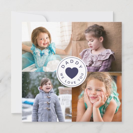 Daddy We Love You Photo Collage (正面)