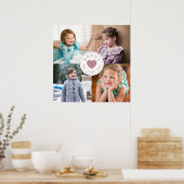 Daddy We Love You Photo Collage ポスター (キッチン)
