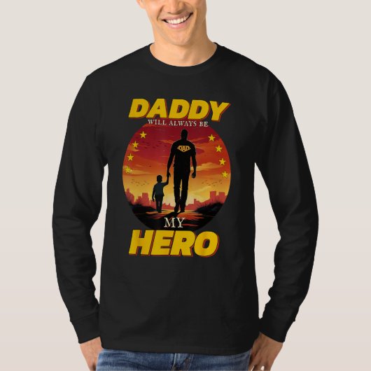 daddy will always be my tees Men Women youth Vinta Tシャツ (正面)