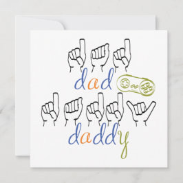 Daddy with a big heart カード