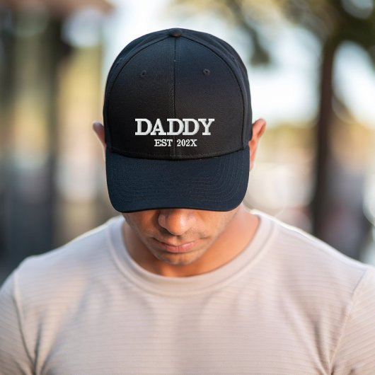 Daddy Year Established Baseball Cap 刺繍入りキャップ