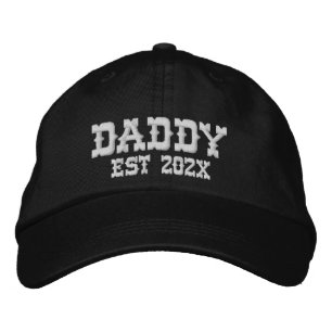 Daddy Year Established Baseball Cap 刺繍入りキャップ