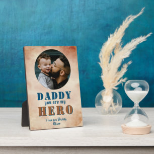 Daddy you are Heroパパフォトファーザーの日 フォトプラーク