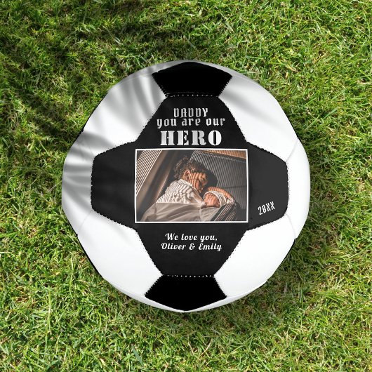 Daddy you are Hero Father Family Photo Keepsake サッカーボール