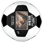 Daddy you are Hero Father Family Photo Keepsake サッカーボール (回転)