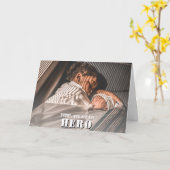 Daddy you are Hero Photo Father's Day カード (黄色い花)