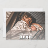 Daddy you are Hero Photo Father's Day シーズンカード (正面)
