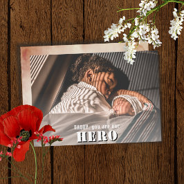 Daddy you are Hero Photo Father's Day シーズンカード