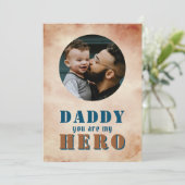 Daddy you are my Heroパパフォトファーザー カード (スタンド正面)