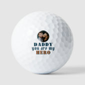 Daddy you are my Heroパパフォトファーザー ゴルフボール (正面)