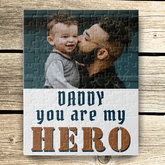 Daddy you are my Heroパパフォトファーザー ジグソーパズル