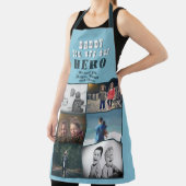 Daddy you are our Hero 6 Photo Collage エプロン (インサイチュ)